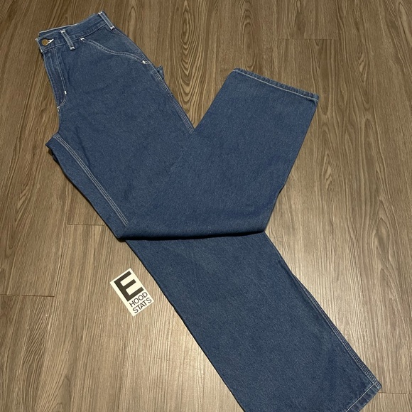 Carhartt Original Dungaree Fit Blue Mens Size 30 X 34 Carpenter Jeans - Picture 4 of 13